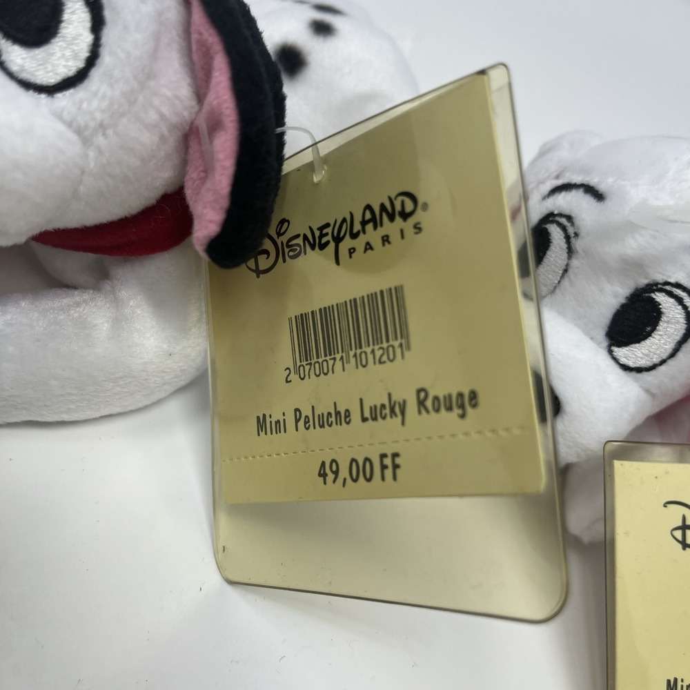Disneyland Paris Mini Peluche Patch Lucky Penny Vert 101 Dalmatian's Plush Lot 3 - Picture 8 of 12